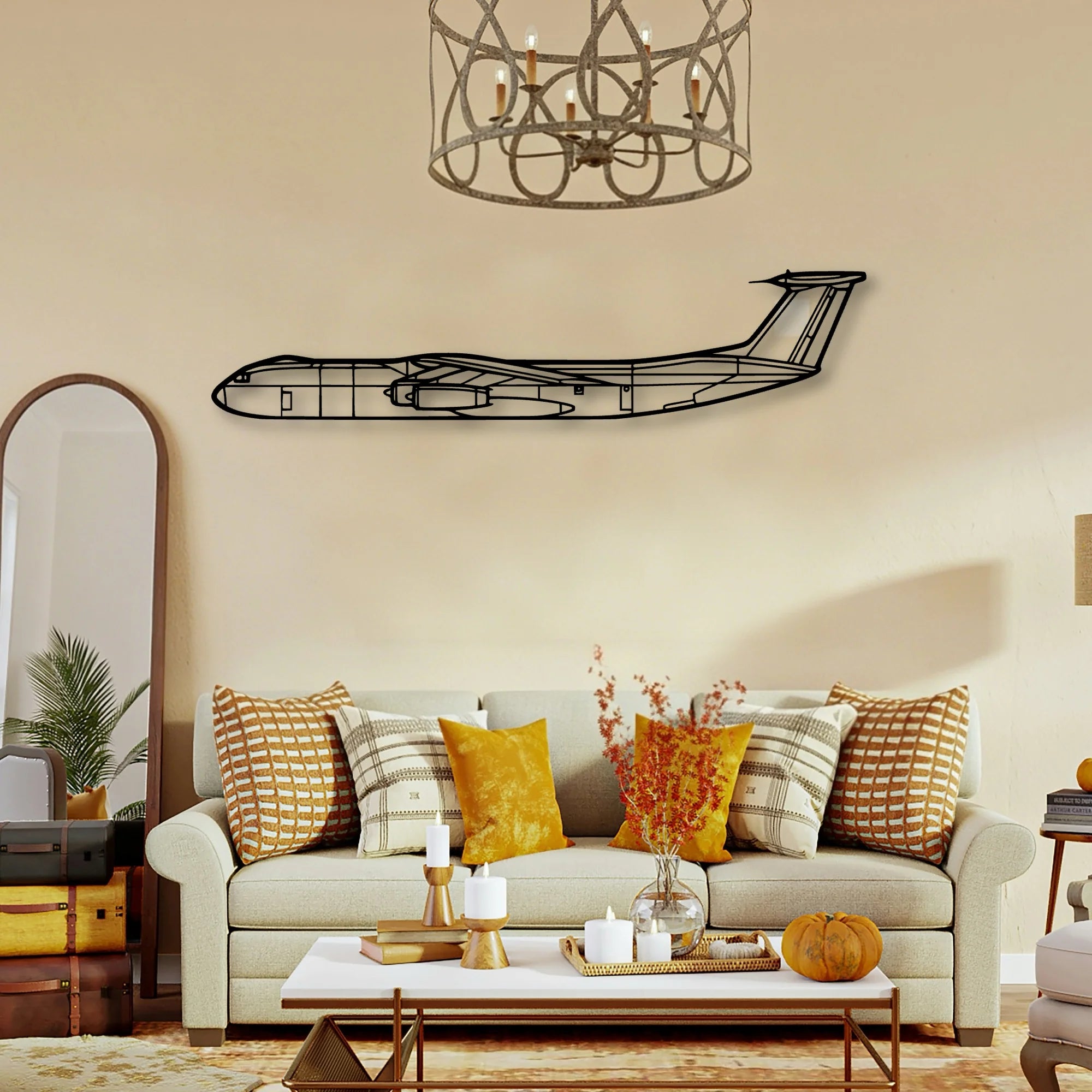 206 2 Classic Aircraft Silhouette Metal Wall Art - Tinvibe