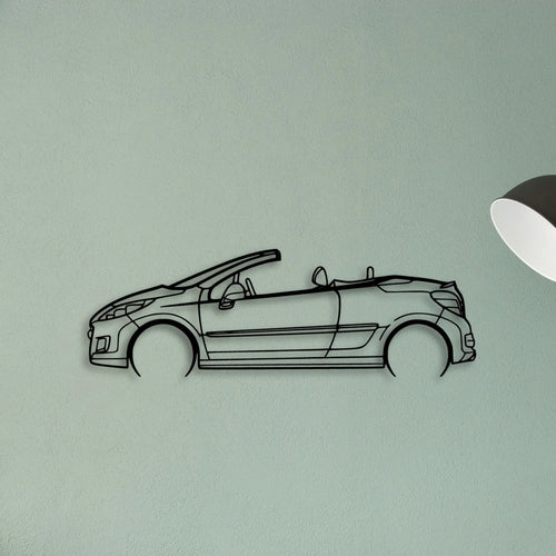 207 CC 2010 Classic Silhouette Metal Wall Art - Tinvibe