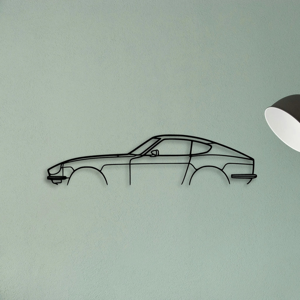 240z 280z Classic Silhouette Metal Wall Art - Tinvibe