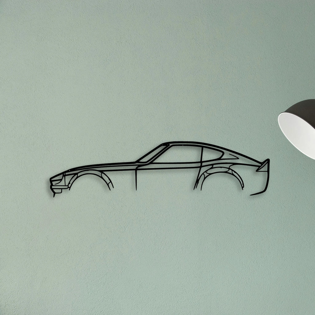 240z 280z JDM Classic Silhouette Metal Wall Art - Tinvibe