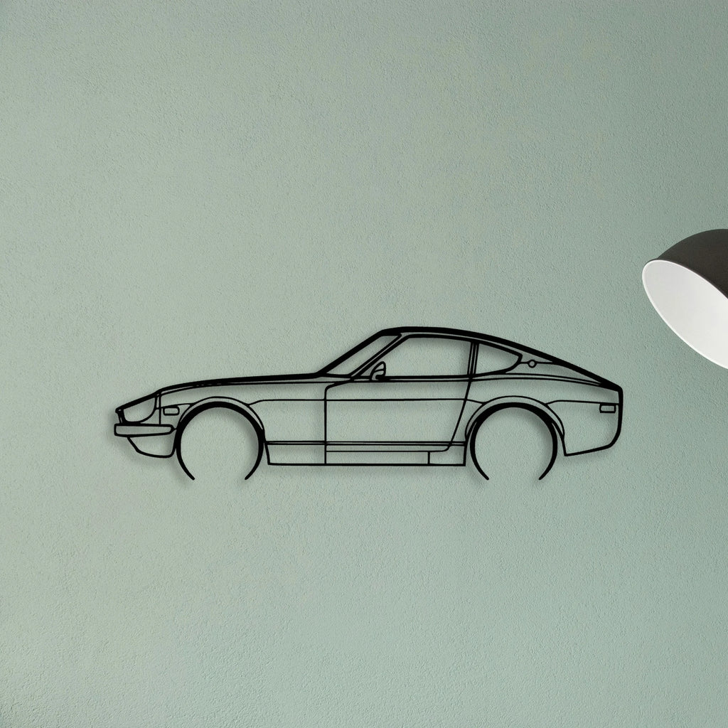 280Z Coupe Classic Silhouette Metal Wall Art - Tinvibe