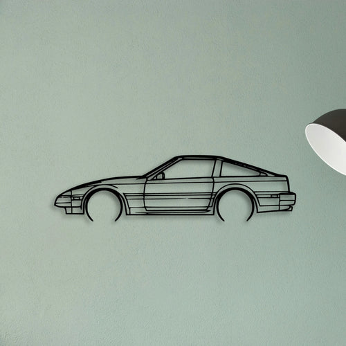 300ZX 1984 Classic Silhouette Metal Wall Art - Tinvibe