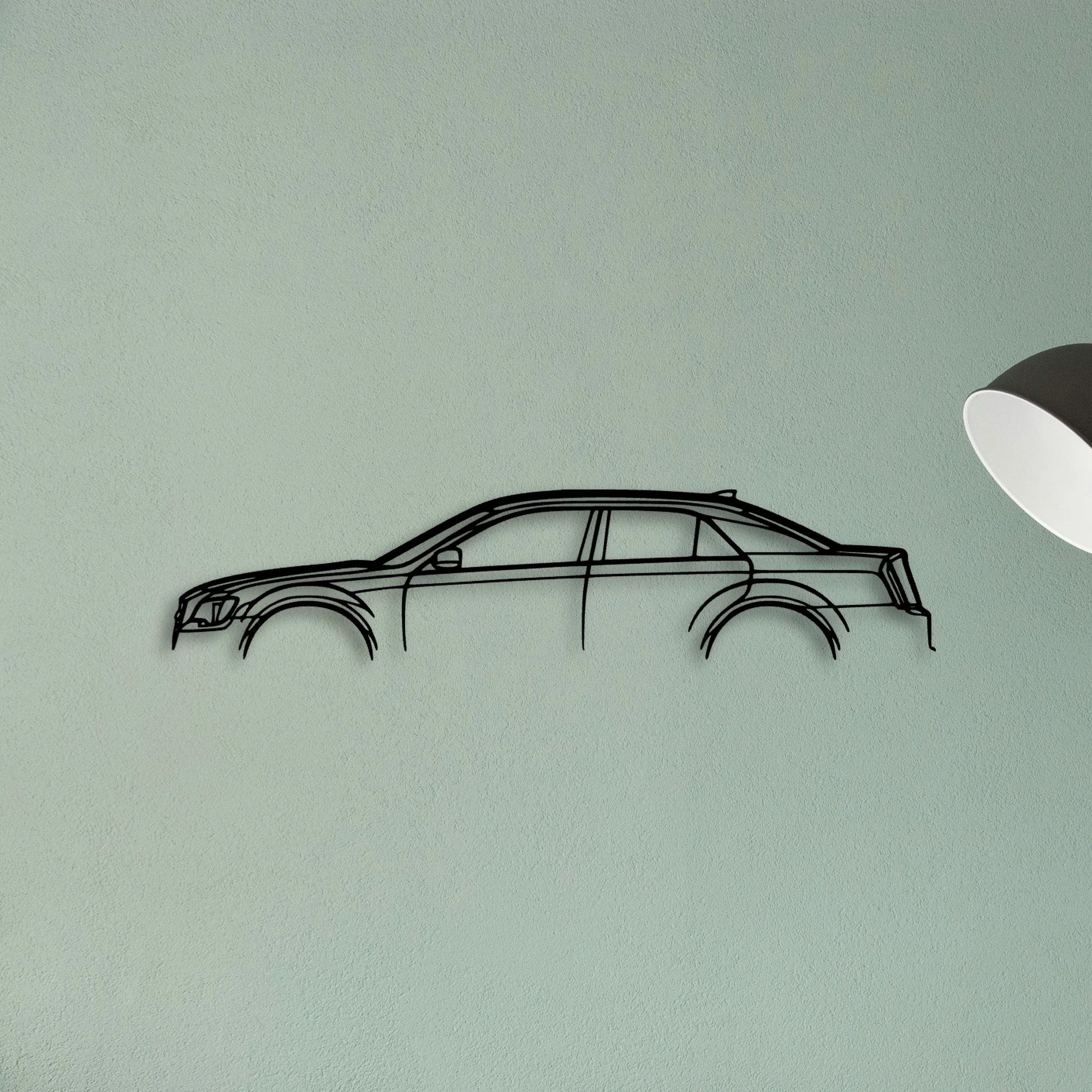 300 S 2016 Classic Silhouette Metal Wall Art - Tinvibe