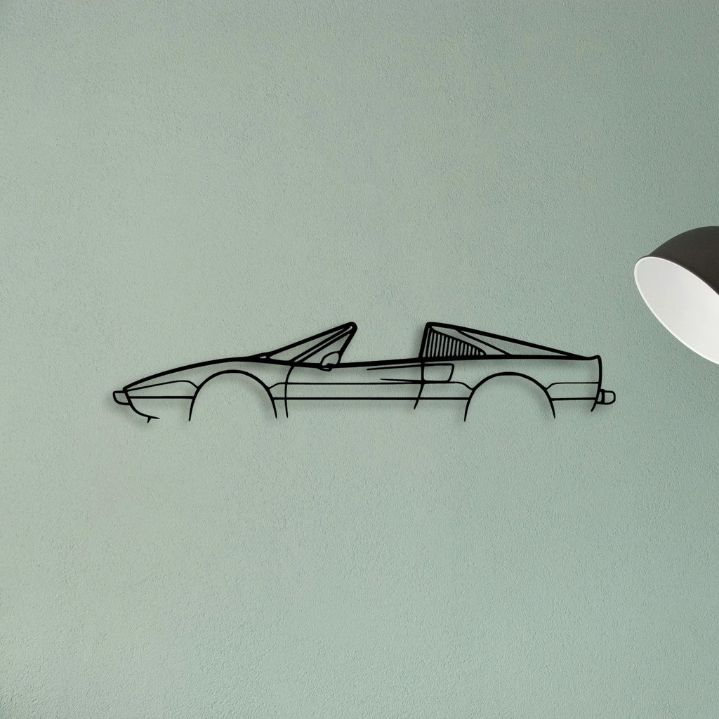 308 GTS 1978 Classic Silhouette Metal Wall Art - Tinvibe