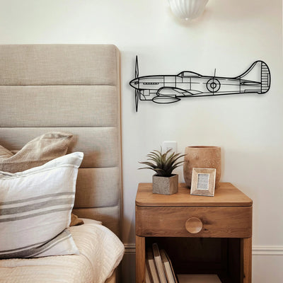 412EP Classic Aircraft Silhouette Metal Wall Art - Tinvibe