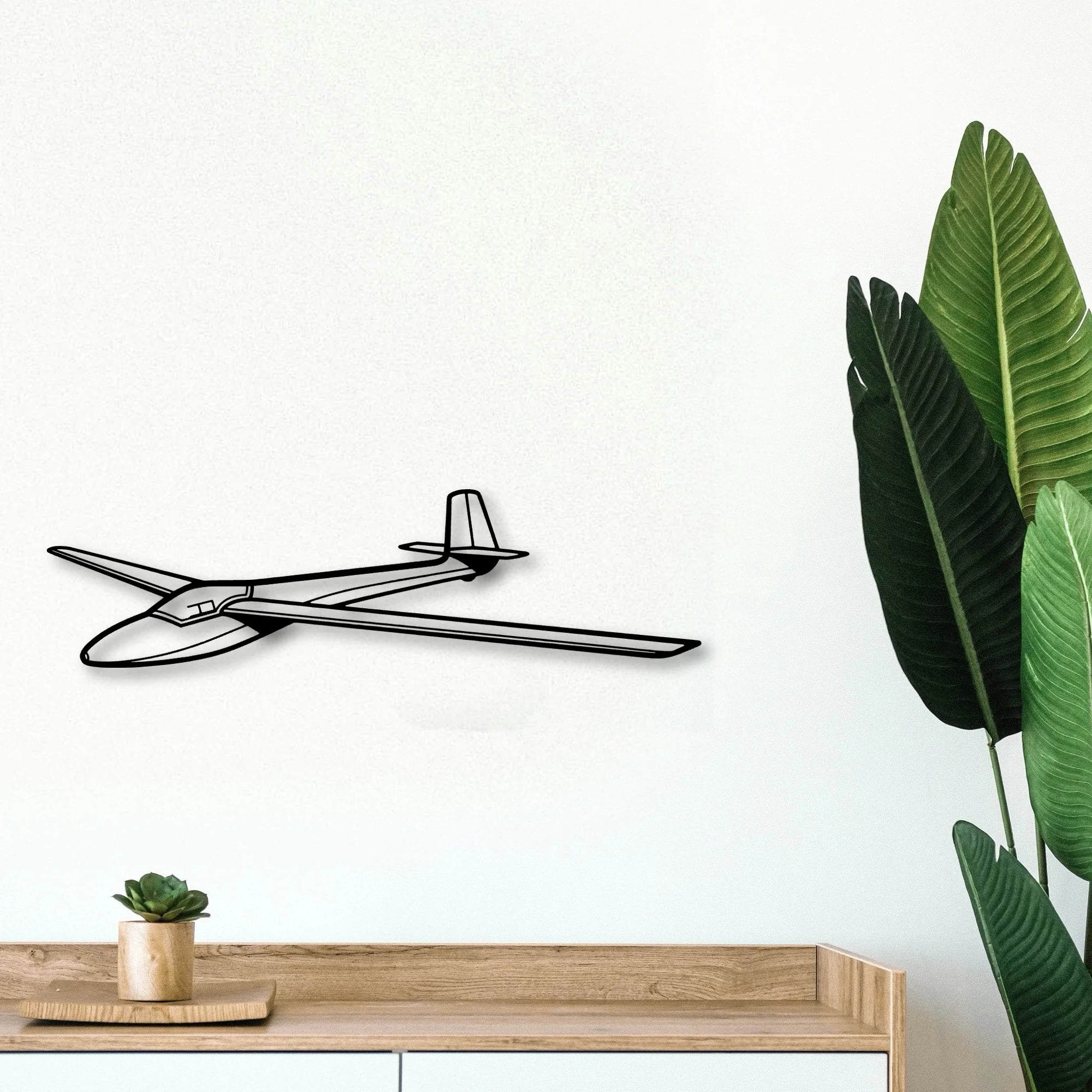 421C 2 Classic Aircraft Silhouette Metal Wall Art - Tinvibe