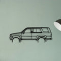 4Runner 1989 Classic Silhouette Metal Wall Art - Tinvibe