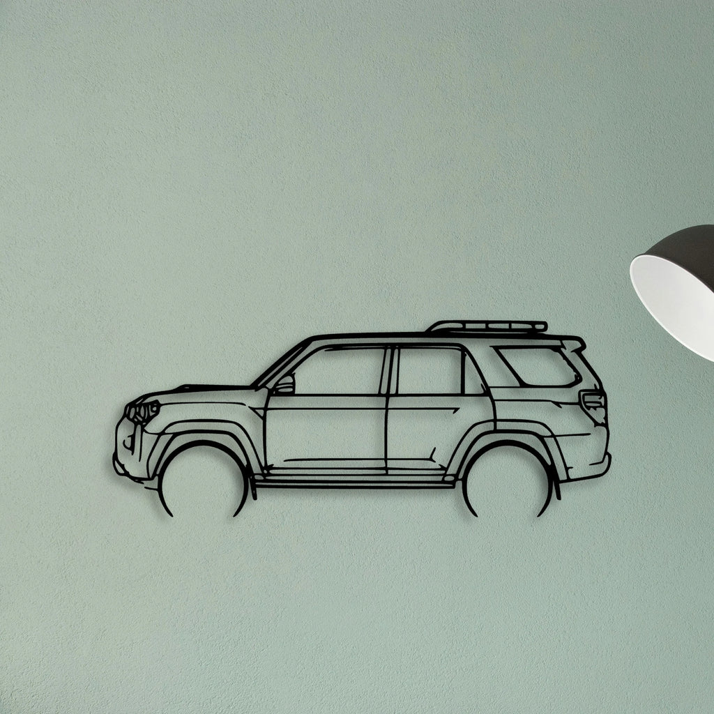4Runner TRD PRO 2022 Classic Silhouette Metal Wall Art - Tinvibe