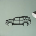 4Runner TRD PRO 2022 Classic Silhouette Metal Wall Art - Tinvibe
