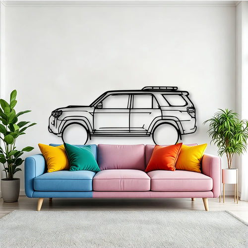 4Runner TRD PRO 2022 Classic Silhouette Metal Wall Art - Tinvibe