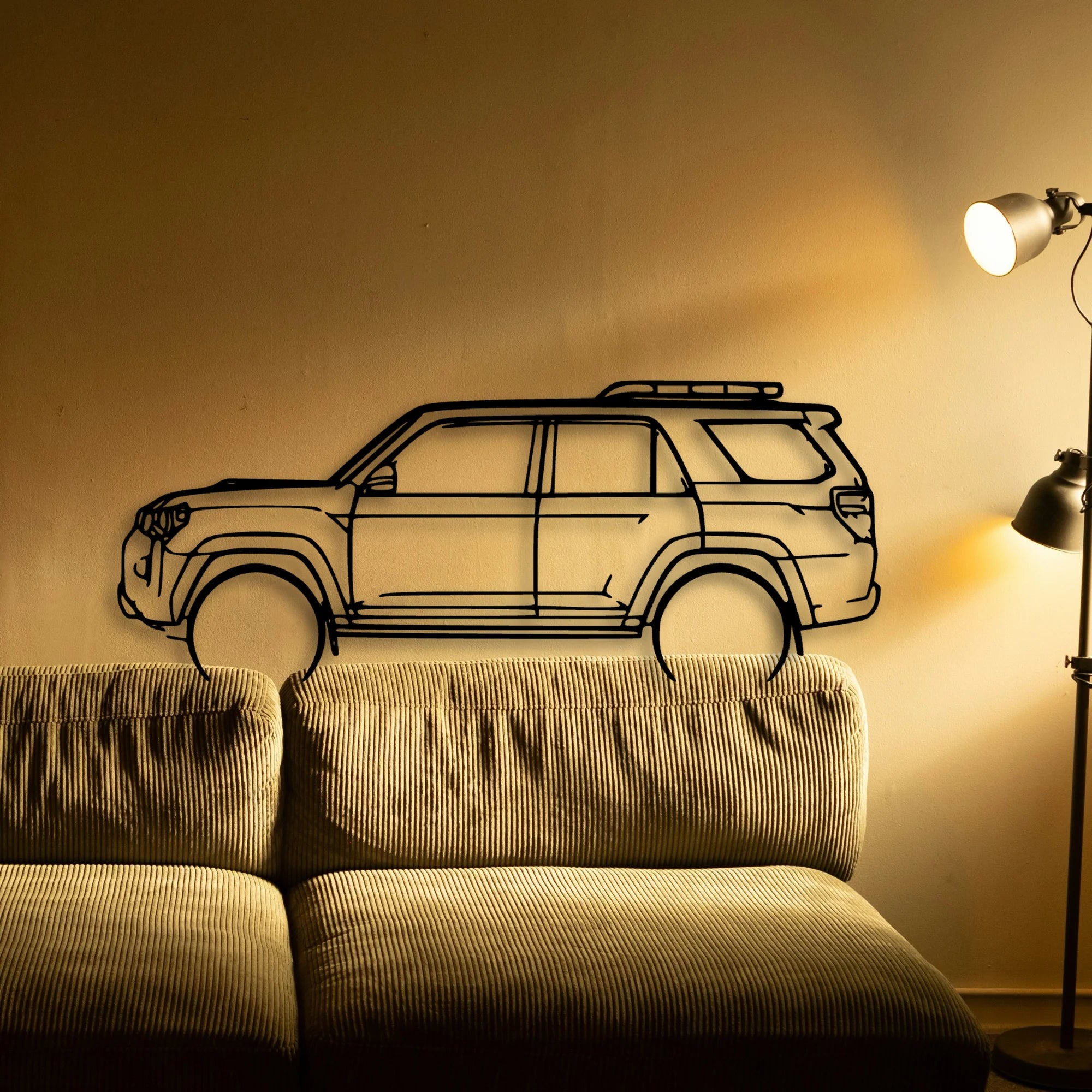4Runner TRD PRO 2022 Classic Silhouette Metal Wall Art - Tinvibe