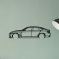 4 Series Gran Coupe 2019 Classic Silhouette Metal Wall Art - Tinvibe
