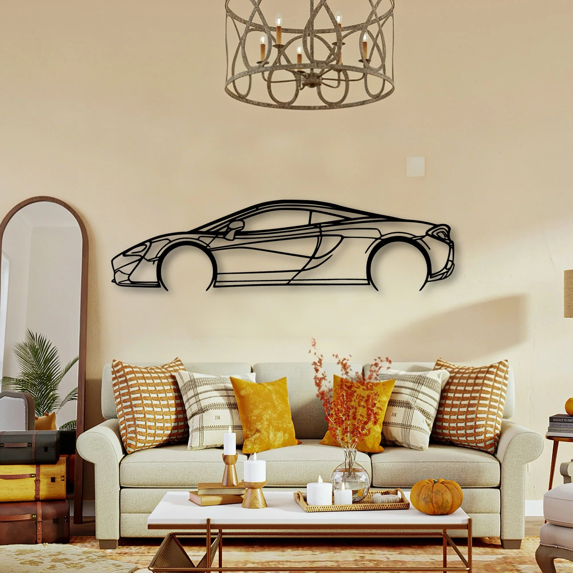 570s 2 Classic Silhouette Metal Wall Art - Tinvibe