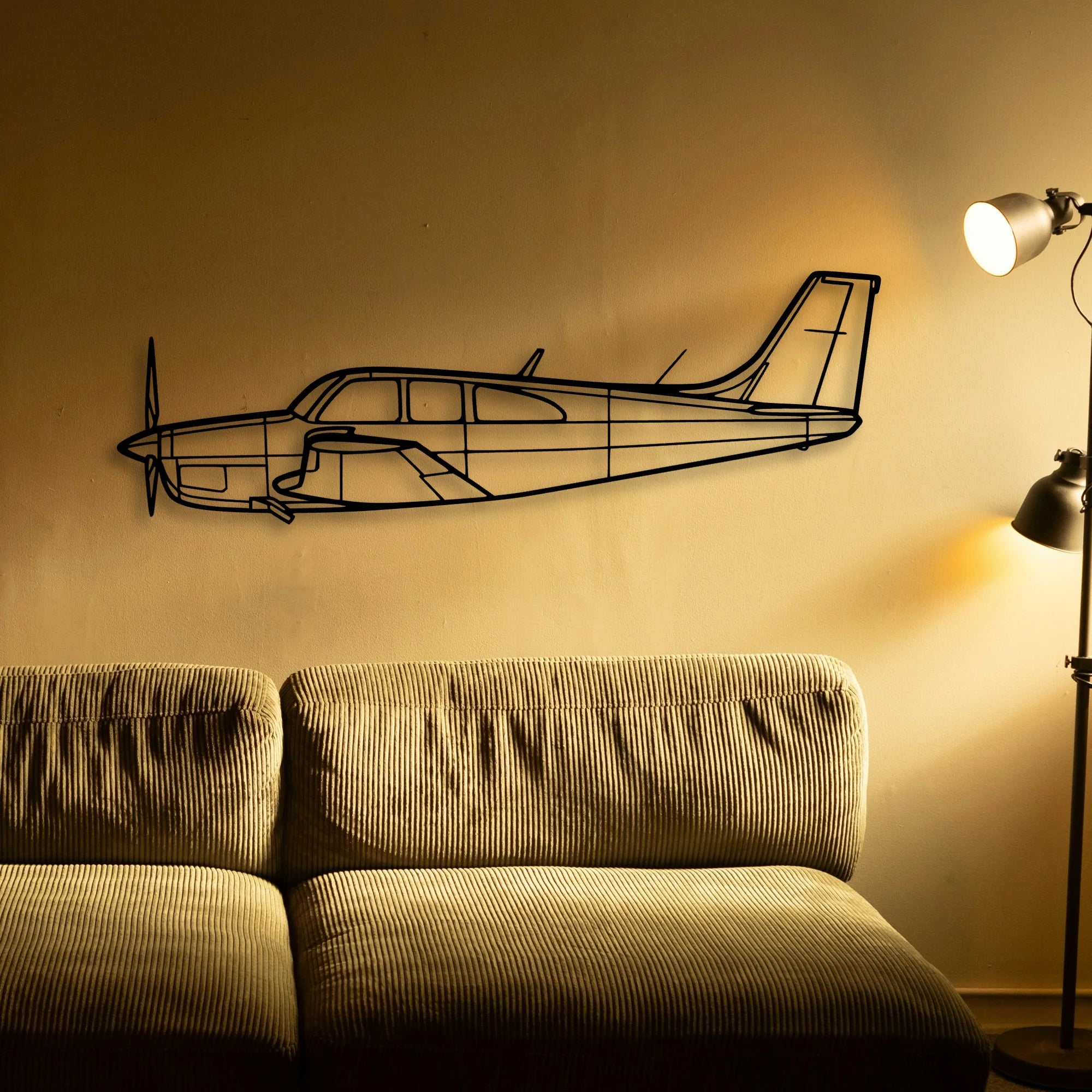 600M Sls 2 Classic Aircraft Silhouette Metal Wall Art - Tinvibe