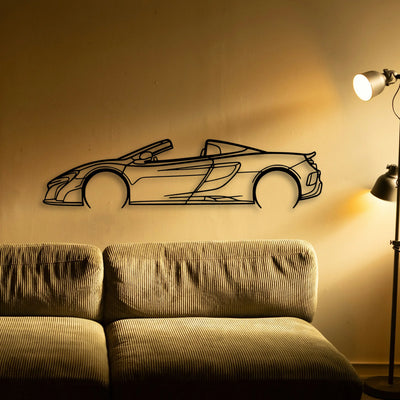 675 LT Spider Classic Silhouette Metal Wall Art - Tinvibe