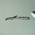 6 Series Convertible Classic Silhouette Metal Wall Art - Tinvibe