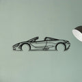 720S Spyder 2018 Classic Silhouette Metal Wall Art - Tinvibe