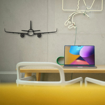 747 400F 2 Classic Aircraft Silhouette Metal Wall Art - Tinvibe