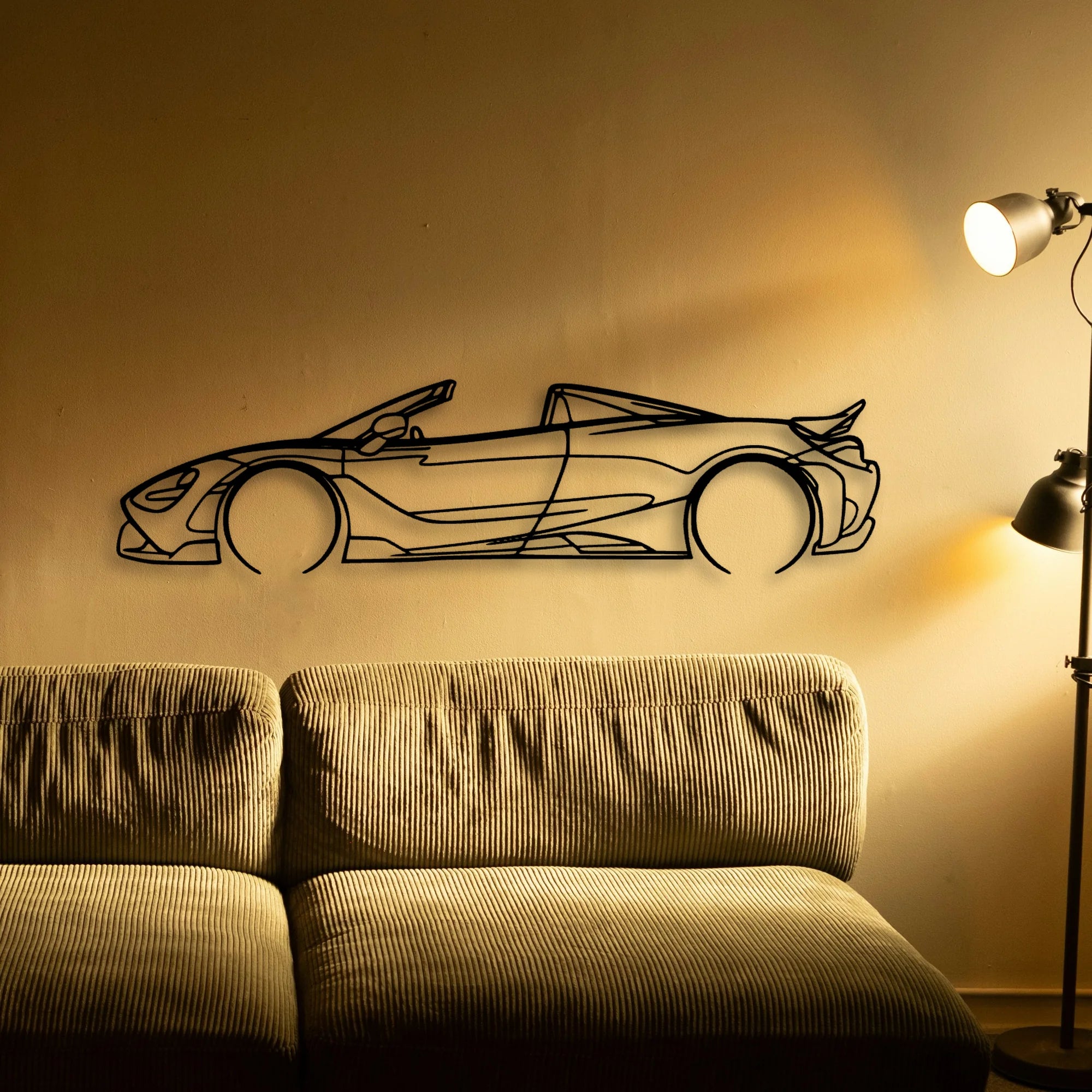 765 LT 2 Classic Silhouette Metal Wall Art - Tinvibe