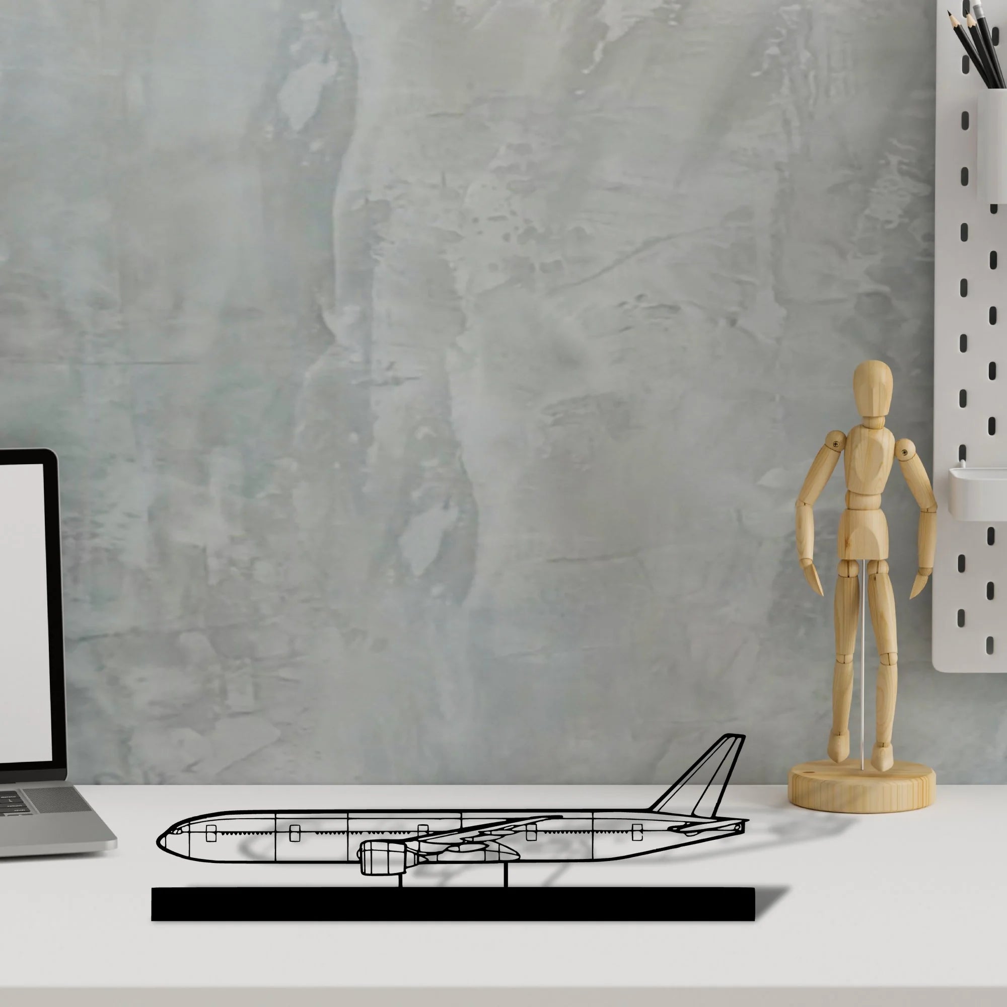 777-300er-4 Silhouette Metal Art Stand - Tinvibe