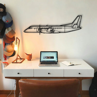 777F Classic Aircraft Silhouette Metal Wall Art - Tinvibe