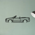80 Convertible 1998 Classic Silhouette Metal Wall Art - Tinvibe