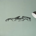812 GTS Spider Classic Silhouette Metal Wall Art - Tinvibe