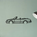 900 Convertible 1990 Classic Silhouette Metal Wall Art - Tinvibe