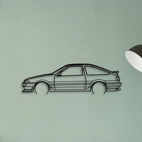 AE86 Classic Silhouette Metal Wall Art - Tinvibe