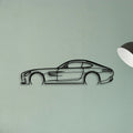 AMG GTS 2016 Classic Silhouette Metal Wall Art - Tinvibe