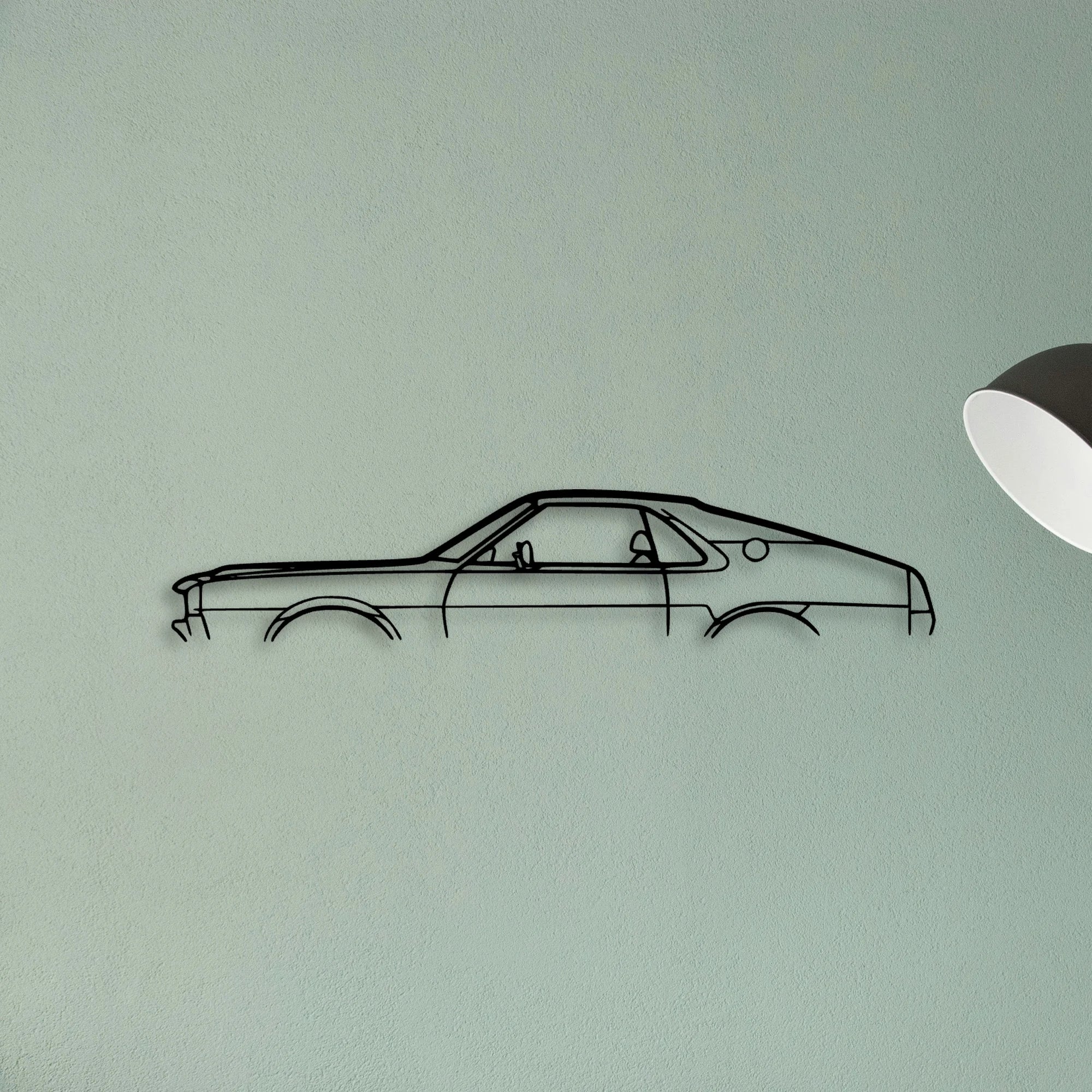 AMX 1970 Classic Silhouette Metal Wall Art - Tinvibe