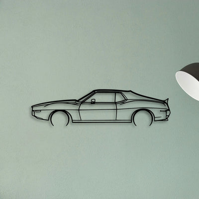 AMX 1974 Classic Silhouette Metal Wall Art - Tinvibe