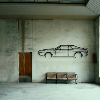 AMX 1974 Classic Silhouette Metal Wall Art - Tinvibe