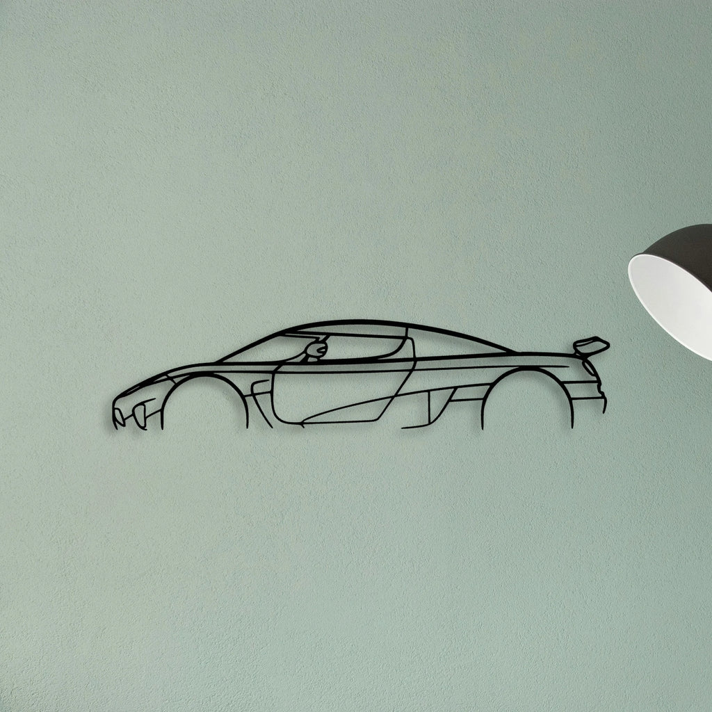 Agera R Classic Silhouette Metal Wall Art - Tinvibe