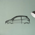 Aixam Coupe GTI Classic Silhouette Metal Wall Art - Tinvibe