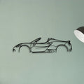 Alfa 4C Spider Classic Silhouette Metal Wall Art - Tinvibe