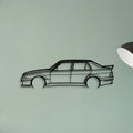 Alfa 75 Evoluzione Classic Silhouette Metal Wall Art - Tinvibe