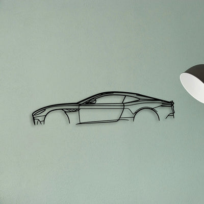 Aston DBS Superleggera Classic Silhouette Metal Wall Art - Tinvibe