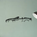 Aston Vanquish Convertible Classic Silhouette Metal Wall Art - Tinvibe