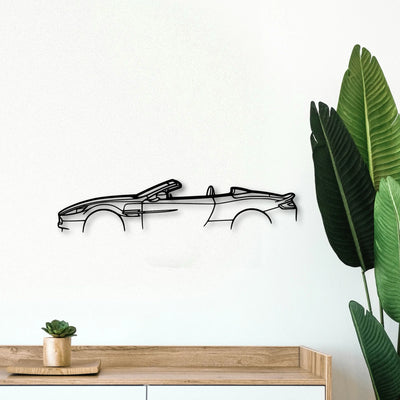 Aston Vanquish Convertible Classic Silhouette Metal Wall Art - Tinvibe