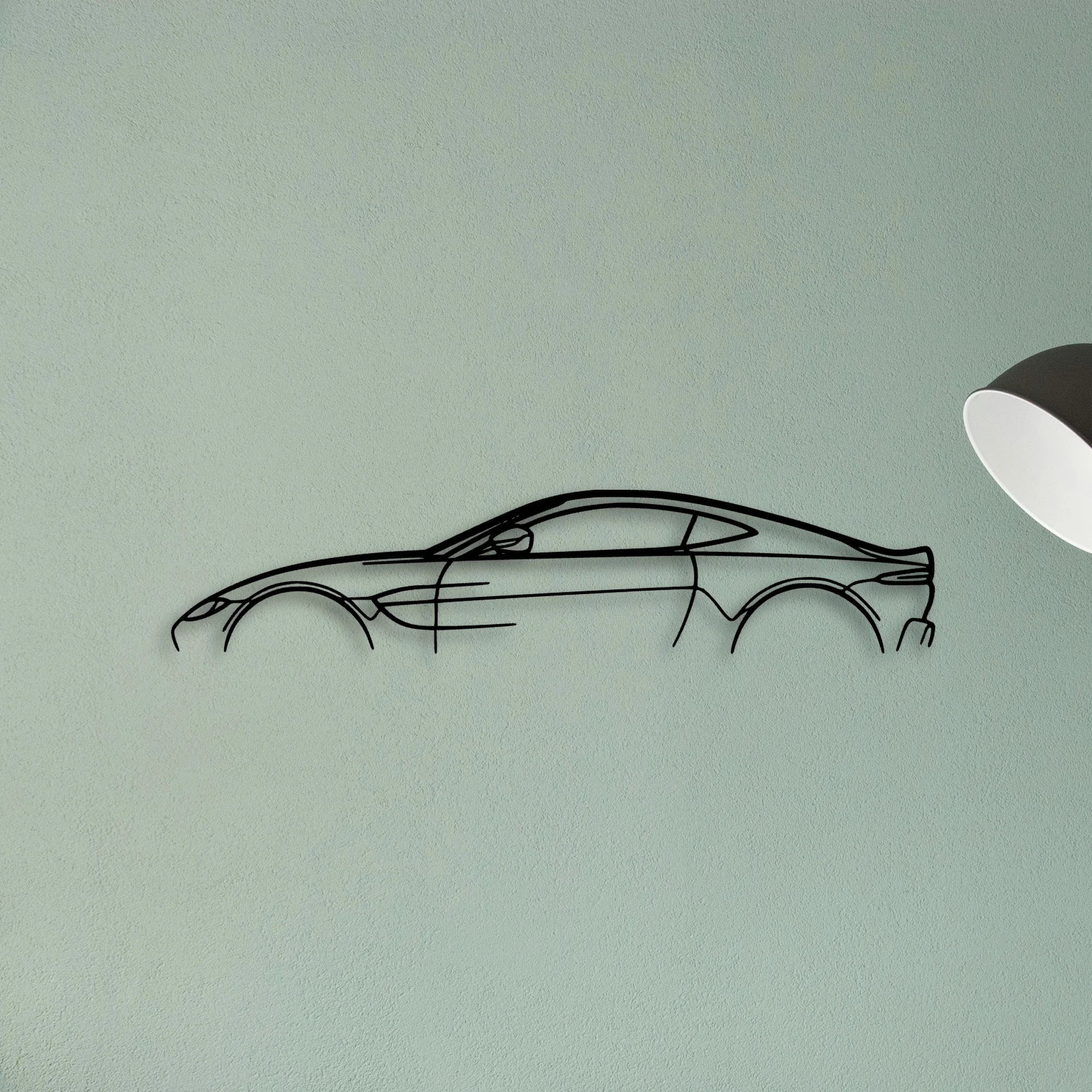 Aston Vantage 2020 Classic Silhouette Metal Wall Art - Tinvibe