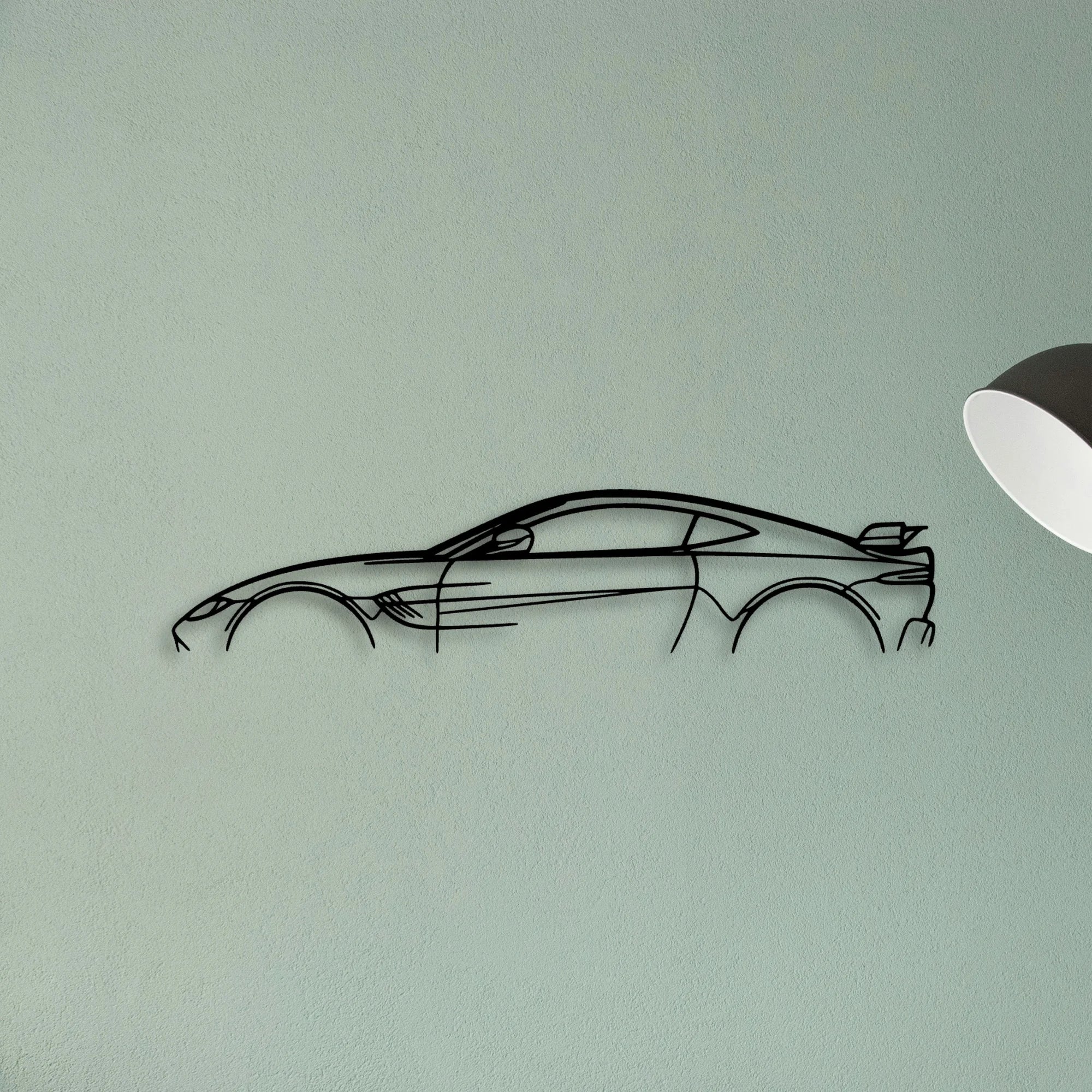 Aston Vantage F1 Edition Classic Silhouette Metal Wall Art - Tinvibe