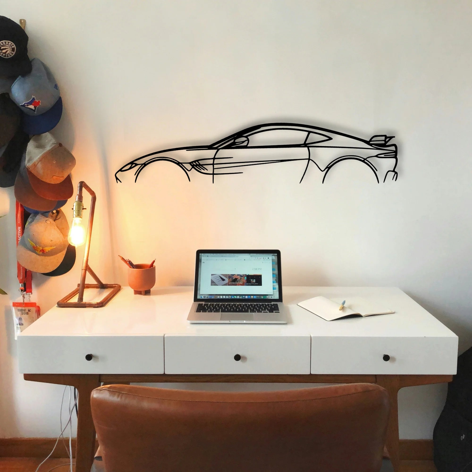 Aston Vantage F1 Edition Classic Silhouette Metal Wall Art - Tinvibe
