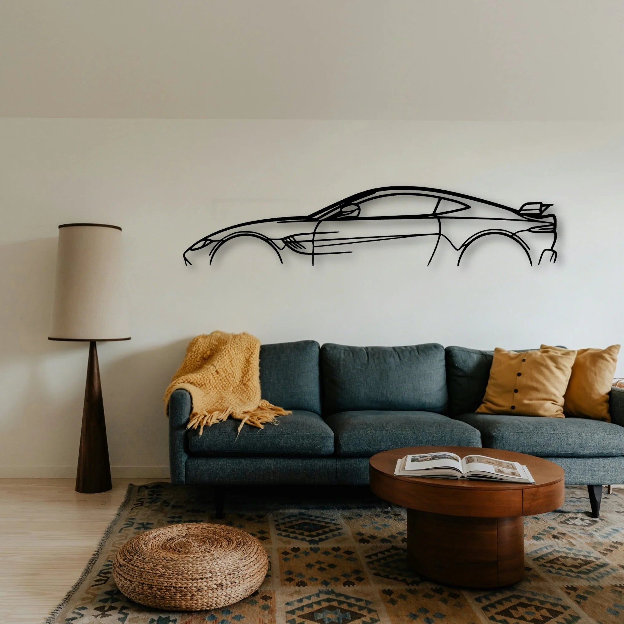 Aston Vantage F1 Edition Classic Silhouette Metal Wall Art - Tinvibe