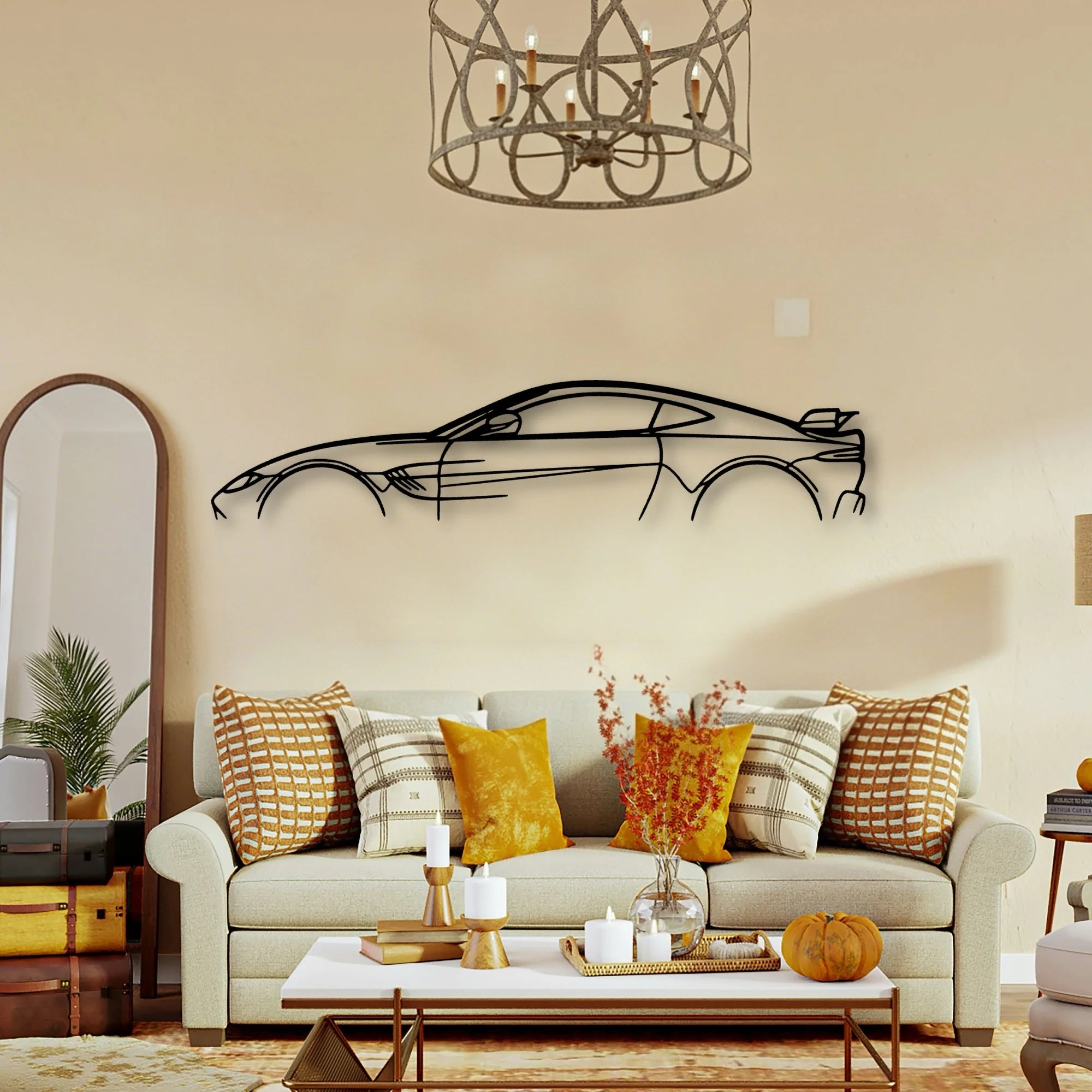Aston Vantage F1 Edition Classic Silhouette Metal Wall Art - Tinvibe