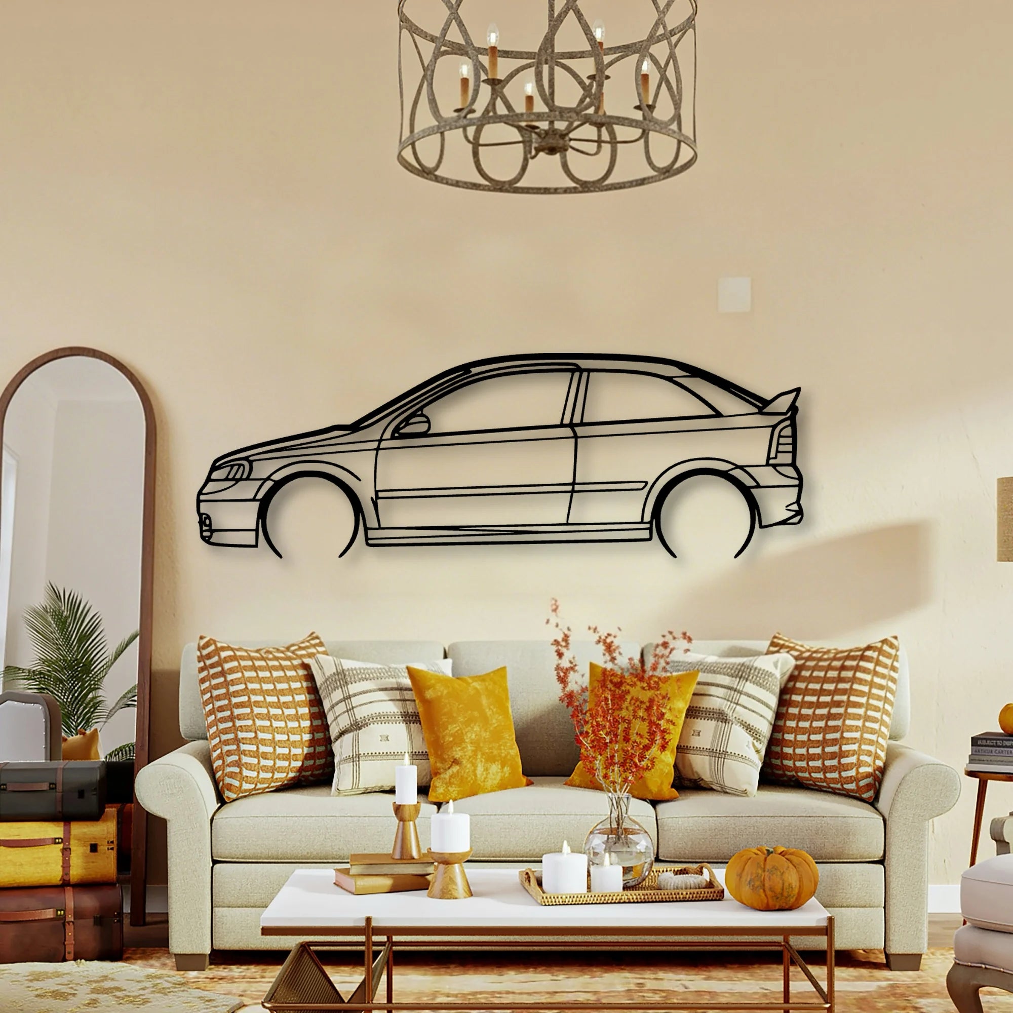 Astra 2000 Classic Silhouette Metal Wall Art - Tinvibe