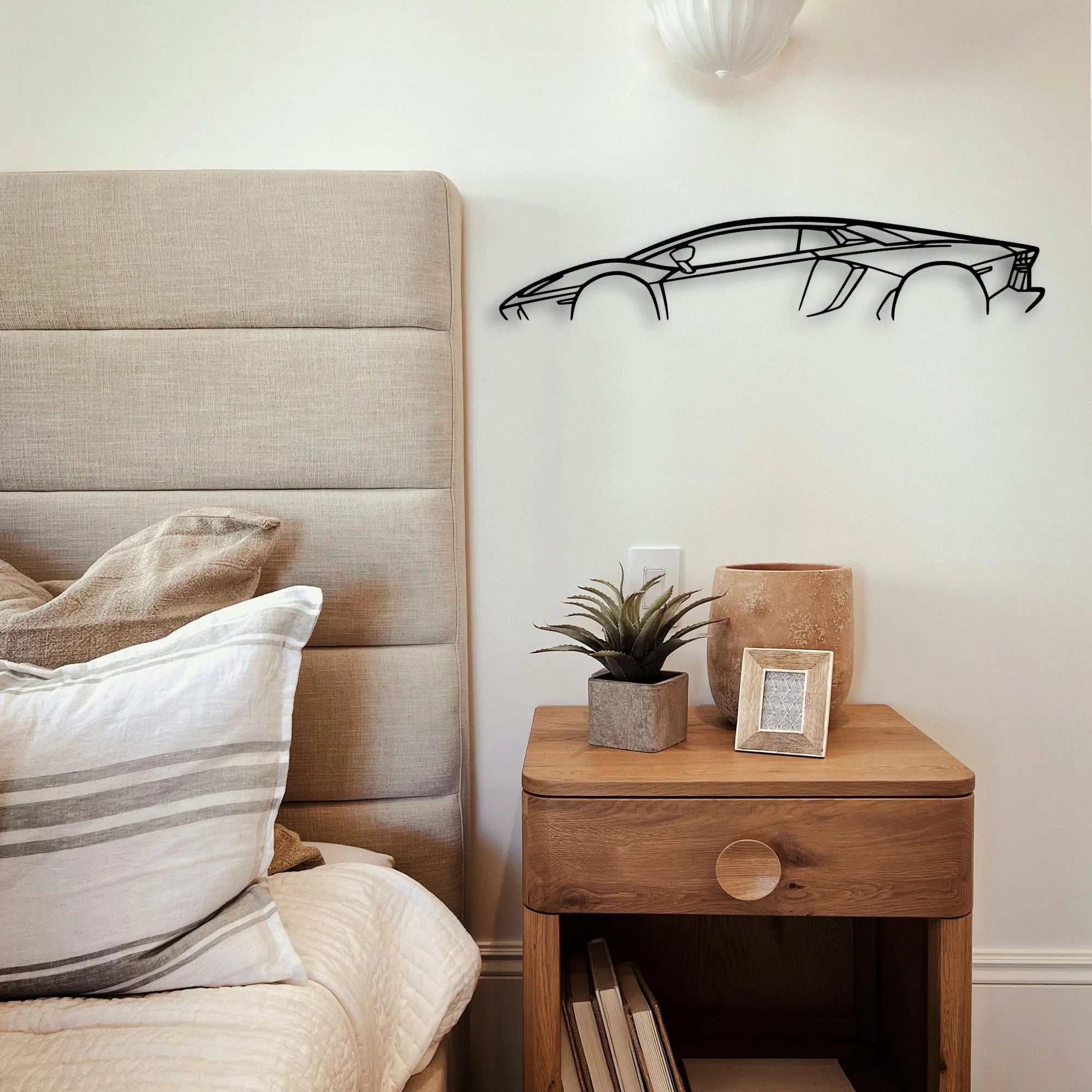 Aventador Classic Silhouette Metal Wall Art - Tinvibe