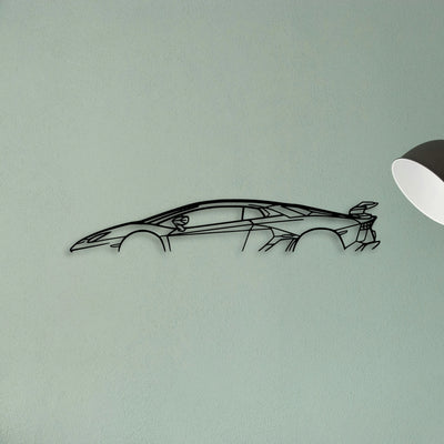 Aventador SVJ Classic Silhouette Metal Wall Art - Tinvibe