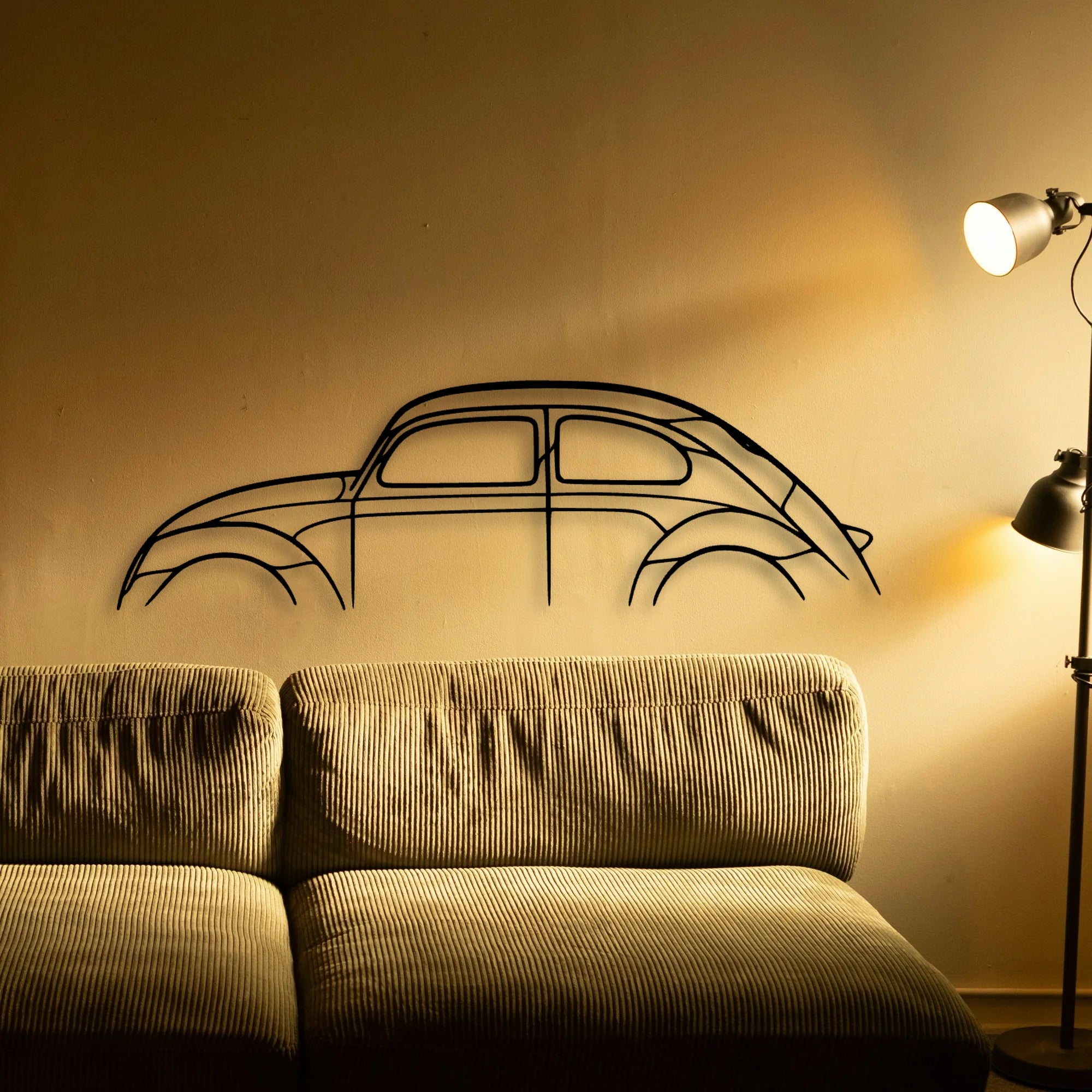 Beetle Classic Silhouette Metal Wall Art - Tinvibe