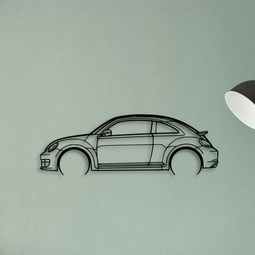 Beetle 2013 Classic Silhouette Metal Wall Art - Tinvibe